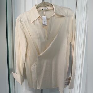 TopShop Elegant Cream Blouse and Skirt Set